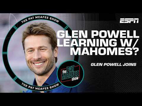 Glen Powell trained with PATRICK MAHOMES' QB coach for his newest role?! 👀 | The Pat McAfee Show