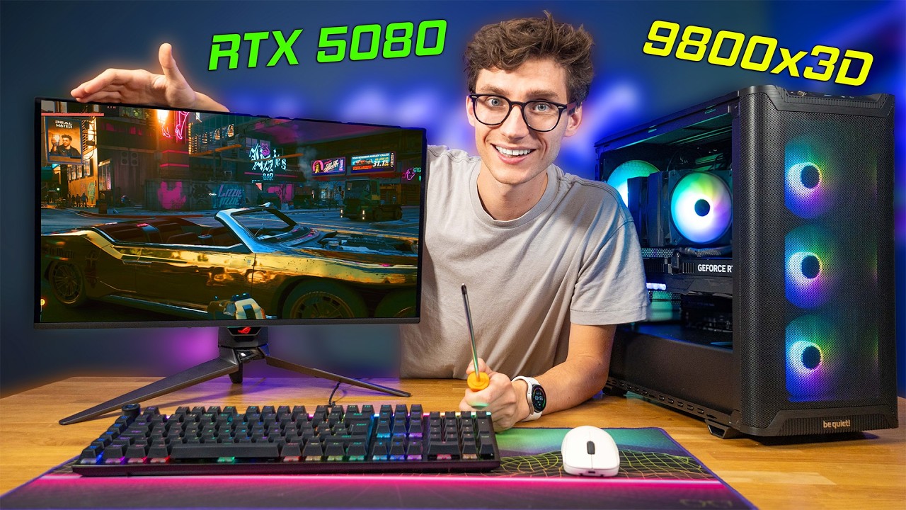 RTX 5080 4K Gaming PC Build with Ryzen 9800X3D 💪