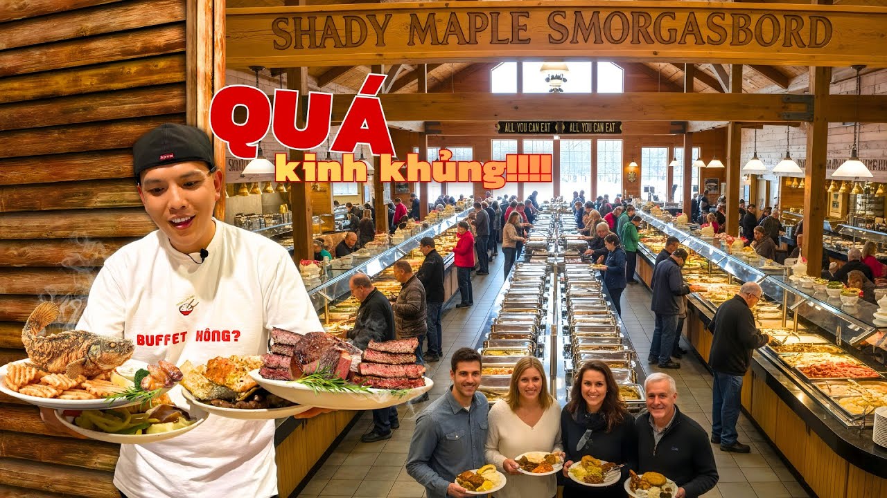 Đi Ăn BUFFET LỚN NHẤT nước Mỹ | America’s Largest Buffet