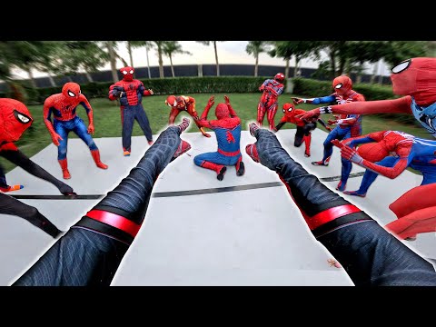 IF I Have 10 Red Spider-Man Friends In 1 House ?? |Hey Hey , Go To Battle Neft Gun !! ( Jaunty POV )