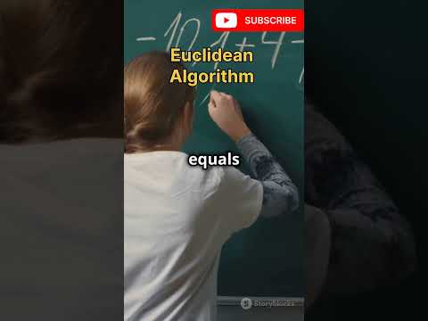Euclidean Algorithm Way to Find the Greatest Common Divisor Euclidean algorithm to find gcd #shorts