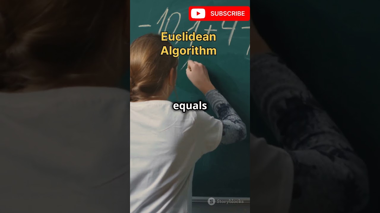 Euclidean Algorithm for Finding the Greatest Common Divisor (GCD) #shorts