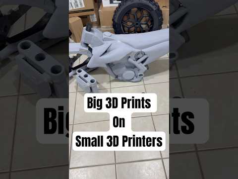 How To 3D Print Large Models on a Small 3D Printer! #3dprinter #3dprinting #3dprinted #k2plus