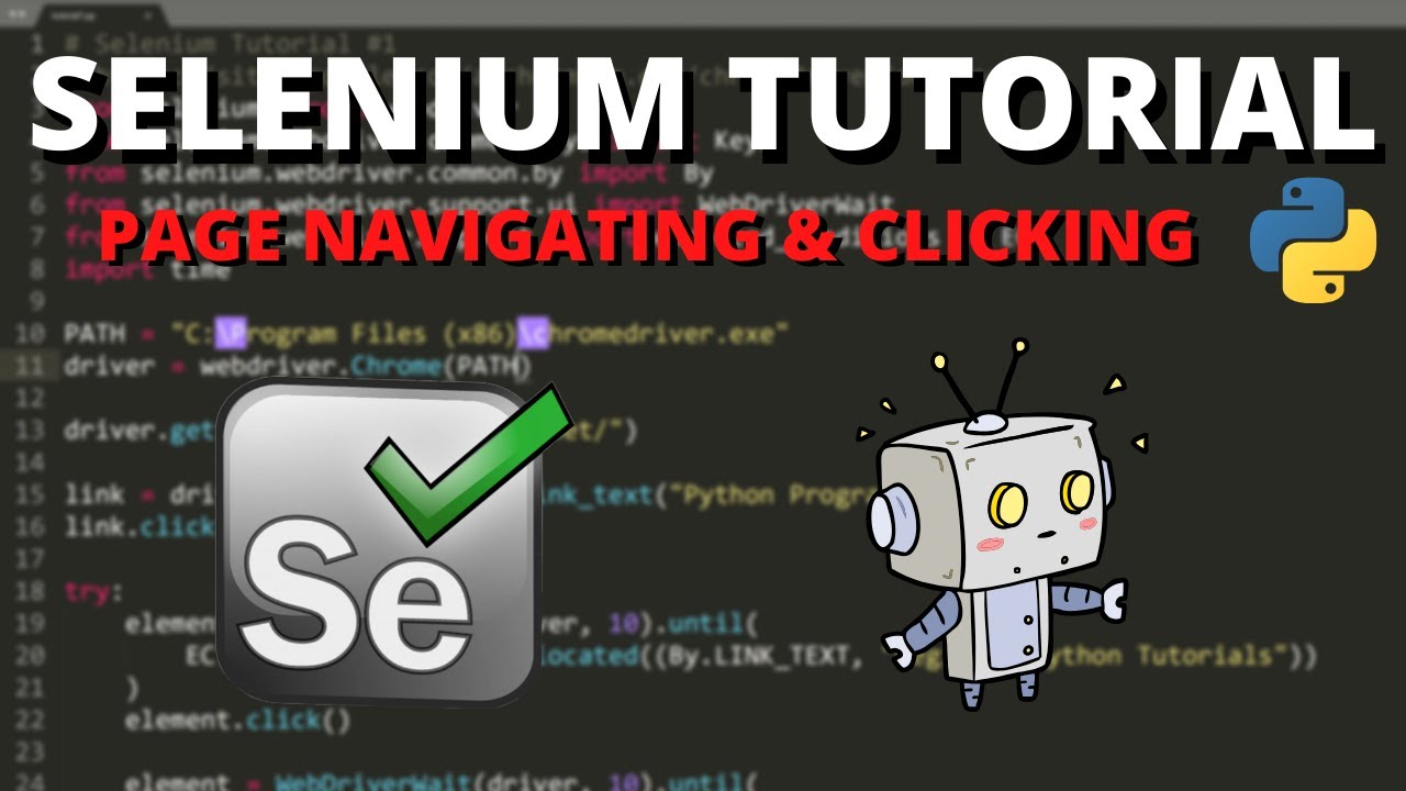 Python Selenium Tutorial: Navigating Pages & Clicking Elements