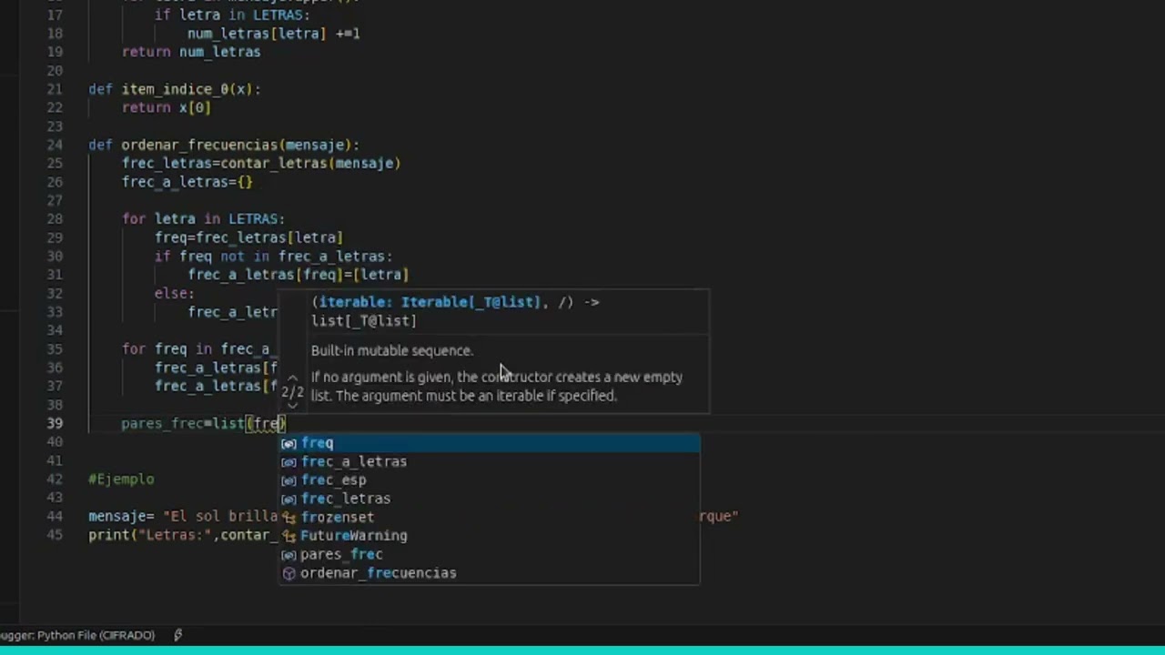 Análisis de Índices: Frecuencia, Coincidencia y Entropía - Parte 1