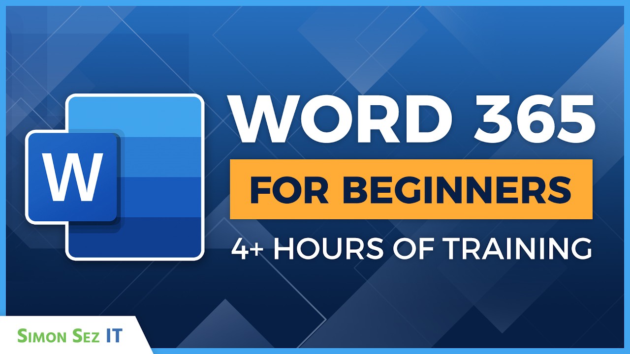 Microsoft Word 365 Beginner Course: 4+ Hours ๐