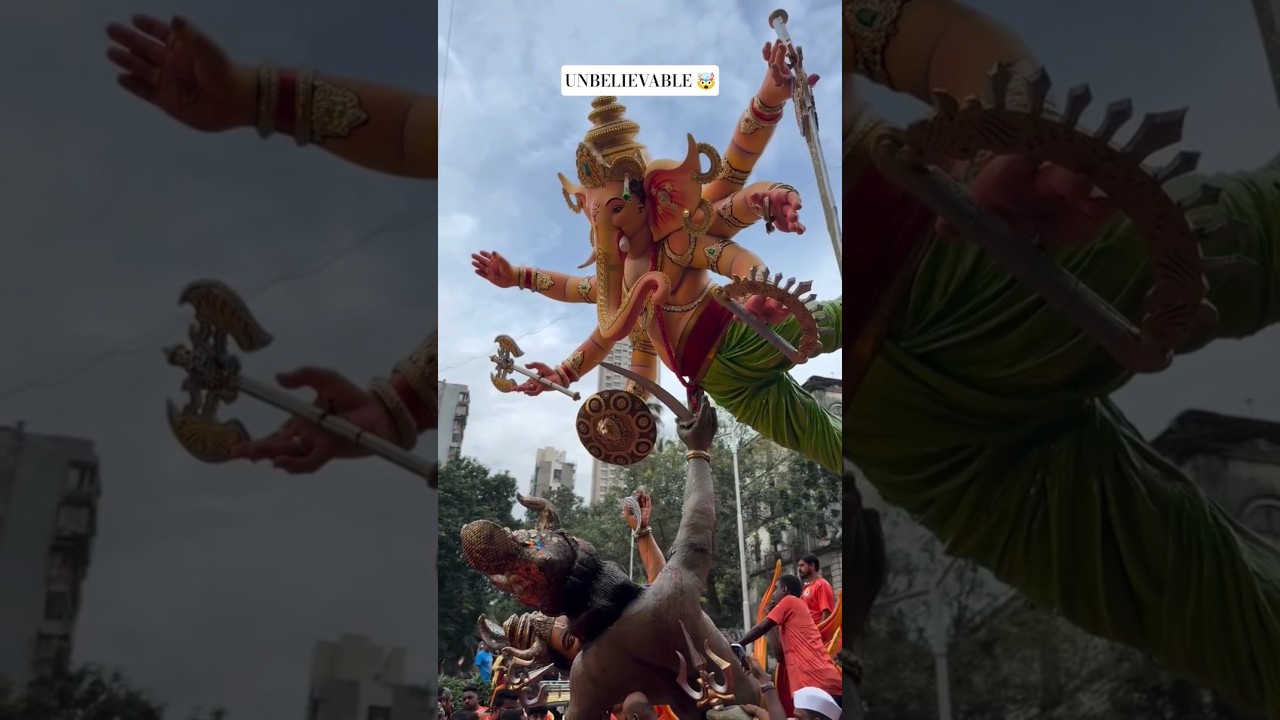 Ganpati Bappa's Amazing Balance 🤩 | Mumbai 2025