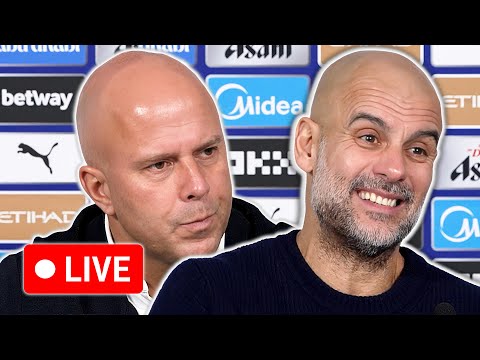 🔴 LIVE | Pep Guardiola and Arne Slot post-match press conference | Manchester City 3-0 Liverpool