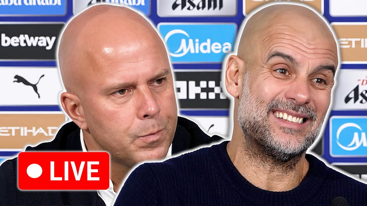 Live: Guardiola & Slot React to Manchester City's 3-0 Victory Over Liverpool ⚽