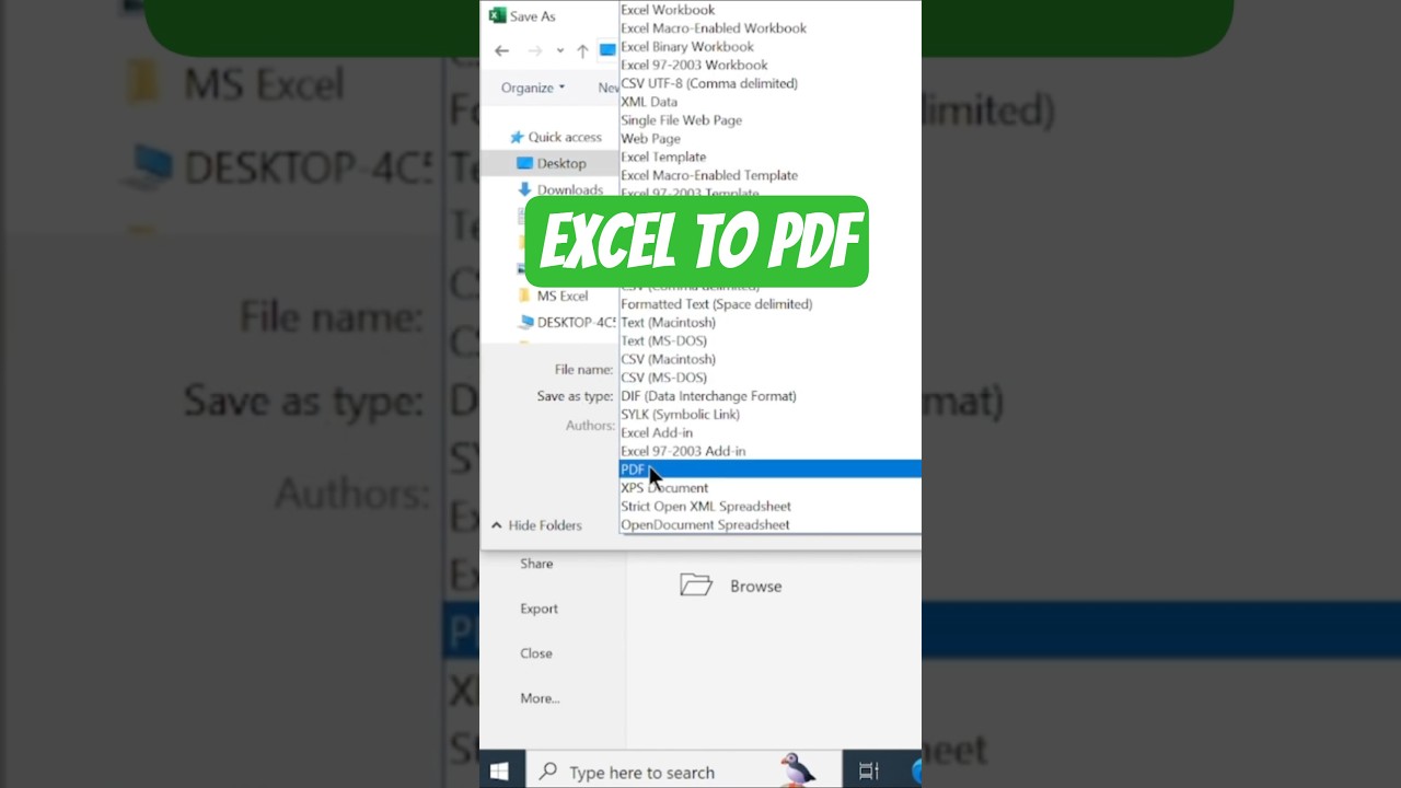Excel to PDF Conversion Tutorial