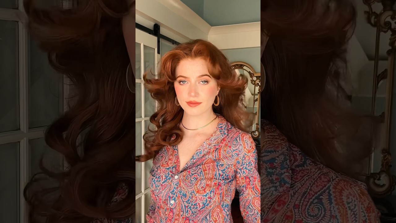 1970s Farrah Fawcett Hair Blowout Tutorial ✨