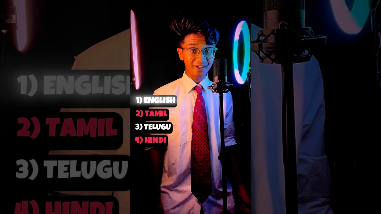 Chammak Challo Song in 4 Languages 🎶 | Ra One | Trending Telugu Short