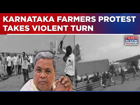 Day 8 Of Farmers Protest In Belgavi, Cops Resort To Lathicharge After 'Stone-Pelting & Violence'