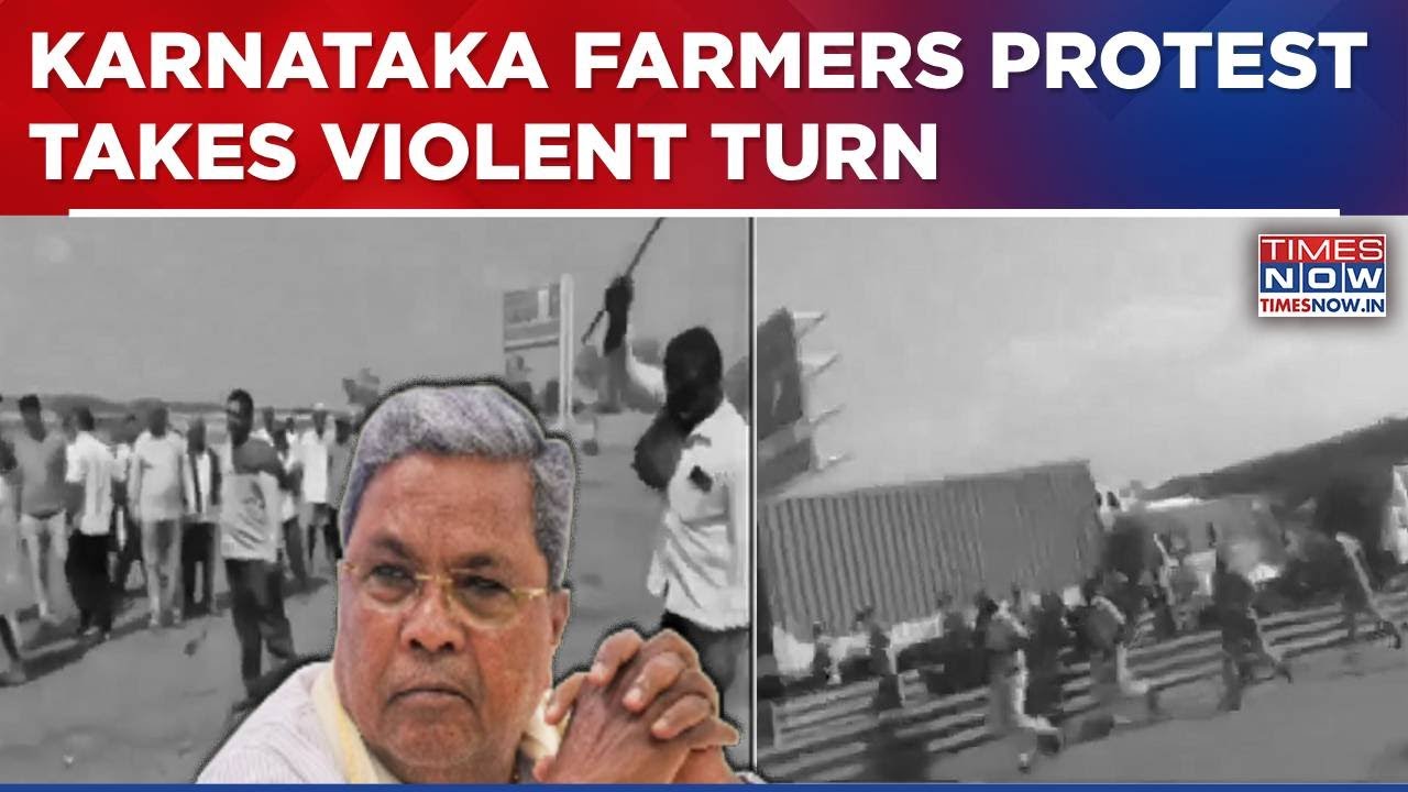 Day 8 of Farmers Protest in Belagavi: Clashes Erupt as Police Use Lathis 🚜