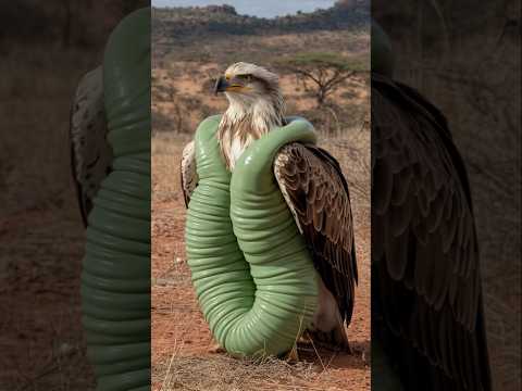 The Unlikeliest Rescue: A Fennec Fox and an Eagle in Need #animalrescue #savannahrescue #eagle