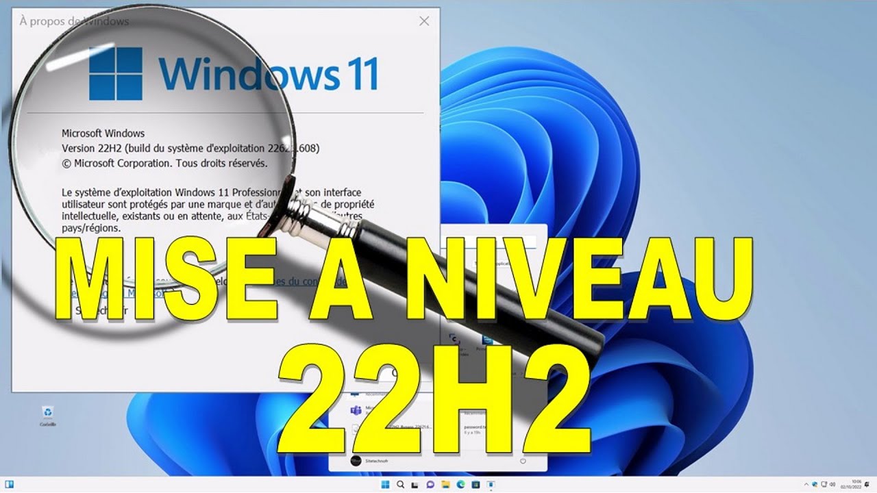Passer facilement de Windows 11 21H2 à 22H2