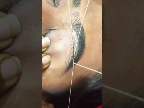 Eyebrows threading tutorial//eyebrows threading tutorial