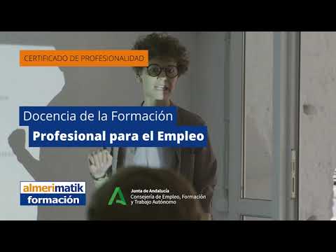 Certificado de Profesionalidad "Docencia de la Formación Profesional para el Empleo"