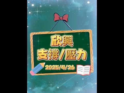 4/26欣興3037｜支撐在哪？壓力多大？🫢🌈✨