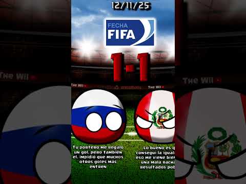 RUSIA vs PERÚ| AMISTOSO #countryballs