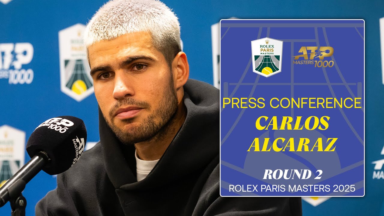 Carlos Alcaraz's Post-Match Press Conference at Rolex Paris Masters 🎾