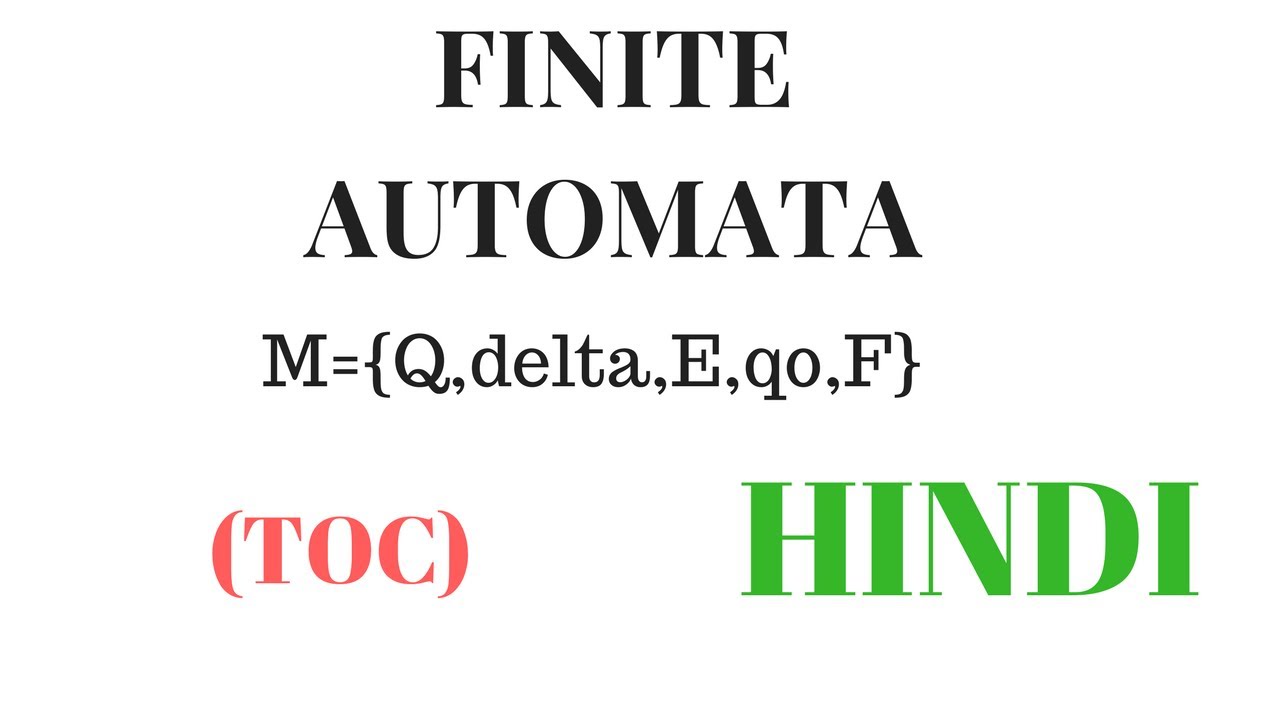 Finite Automata (TOC) in Hindi: Complete Guide for Beginners 🤖