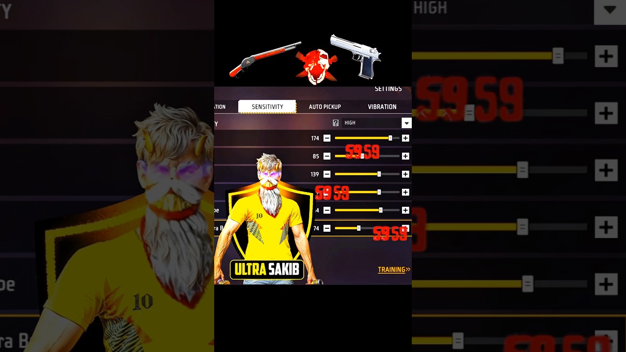 Desert Eagle Headshot Trick | Best ⚡️Auto Headshot Sensitivity | #freefire #headshottrick