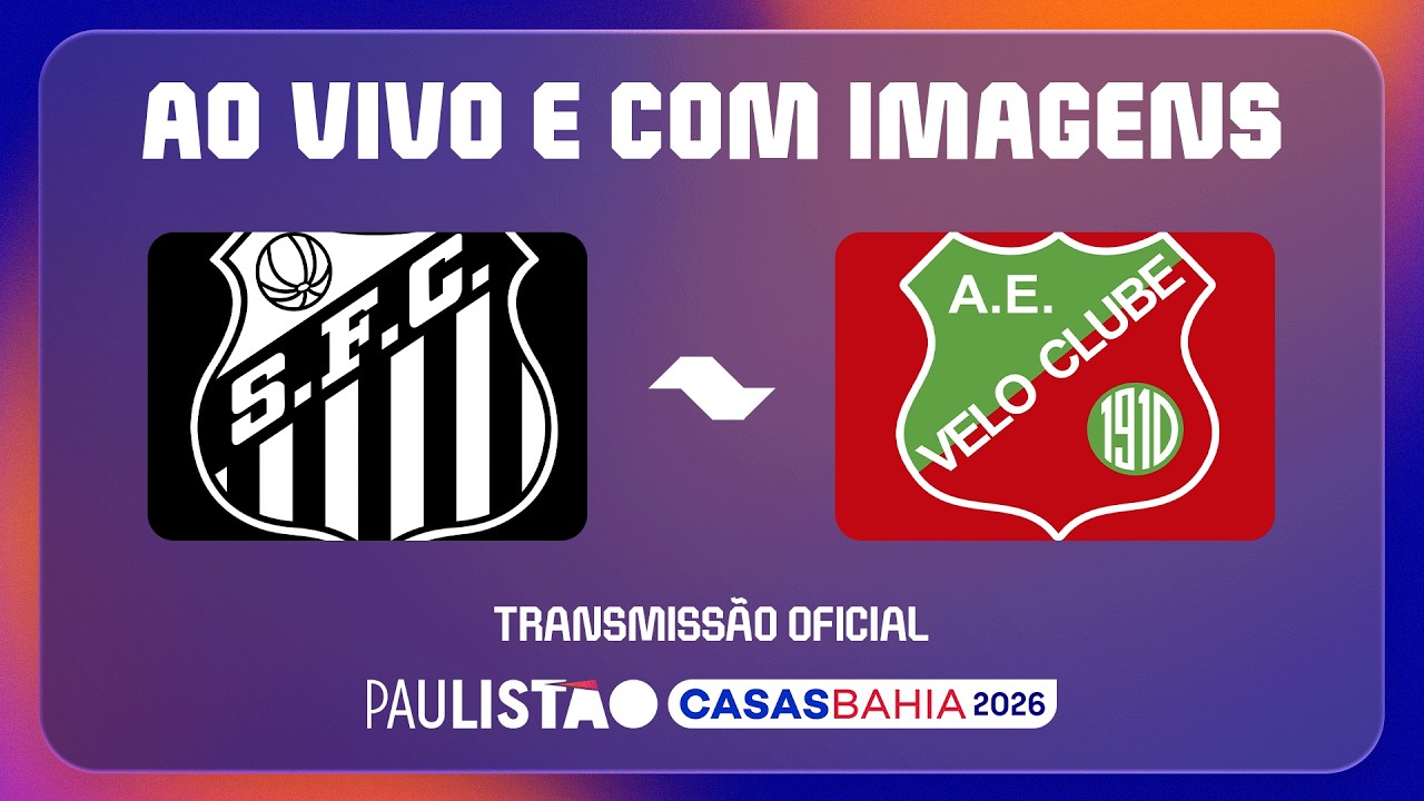 JOGO COMPLETO: SANTOS X VELO CLUBE  | PAULISTÃO CASAS BAHIA