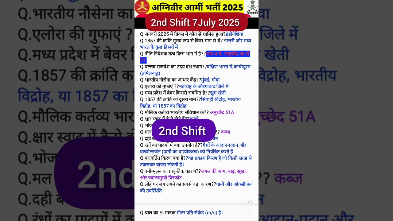 7 July 2025 2nd Shift GK Exam Review 😇🤔