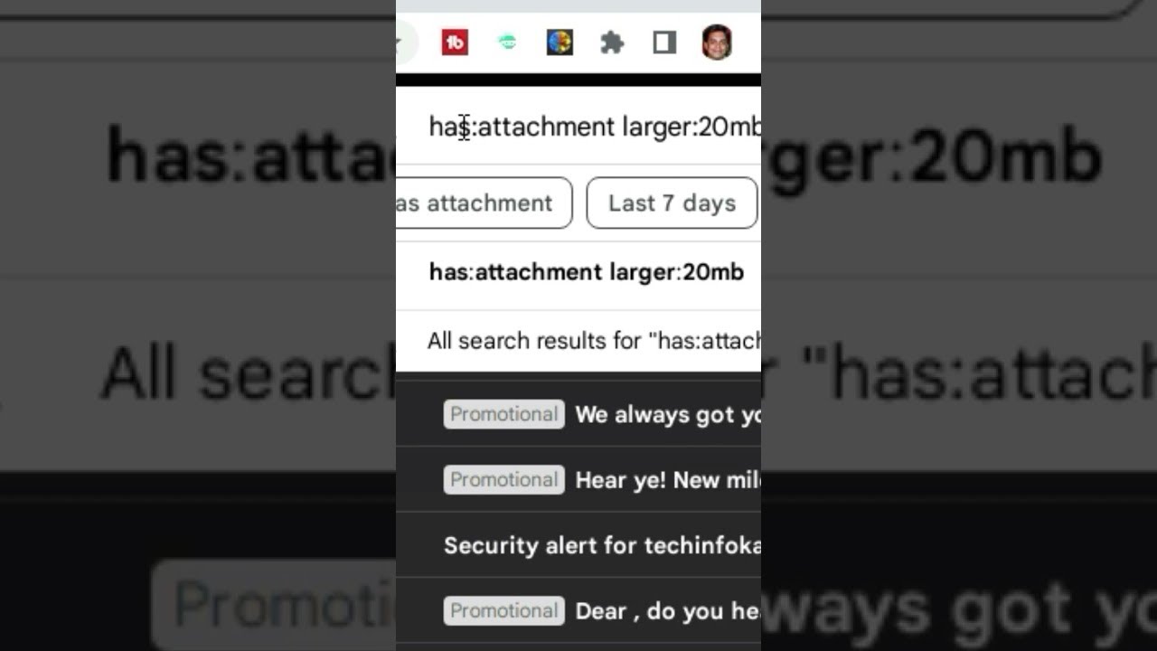 Gmail Storage Full? Delete Large Attachment with these simple Steps 👆 #shorts