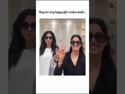 They are very happy after sridevi's death...💔🥺 #shorts #viralvideo #jahnavikapoor #sridevi