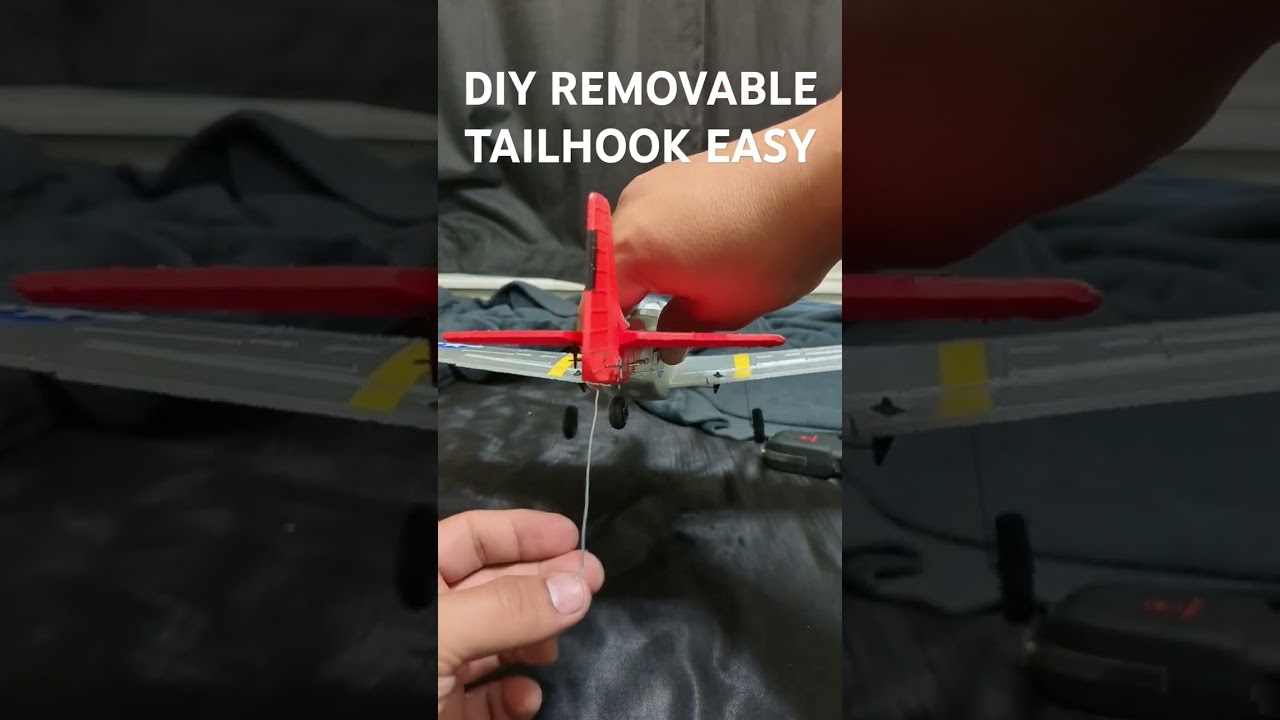 DIY RC Plane Tailhook - Easy & Removable ✈️