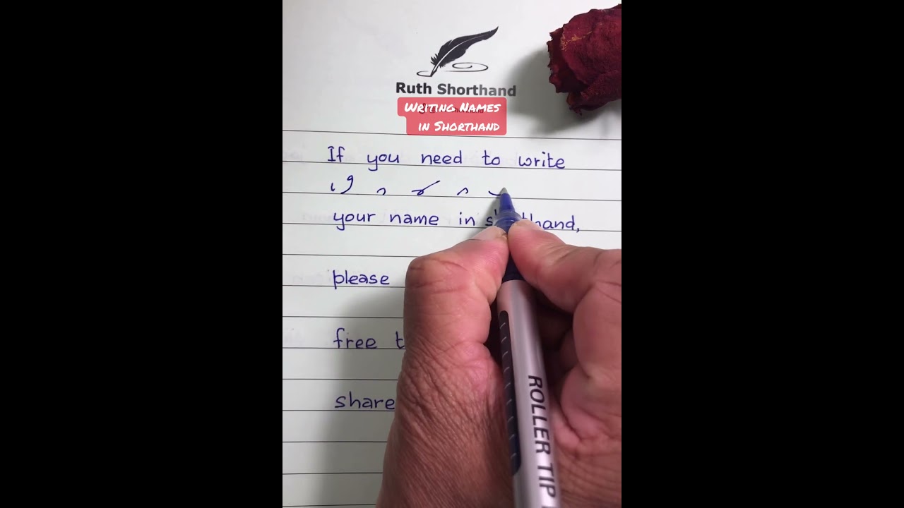 Discover Personalized Names in Gregg Shorthand ✨