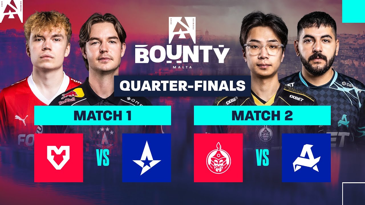 BLAST Premier Bounty S2 QF Day 1: MOUZ vs Astralis & MongolZ vs Aurora