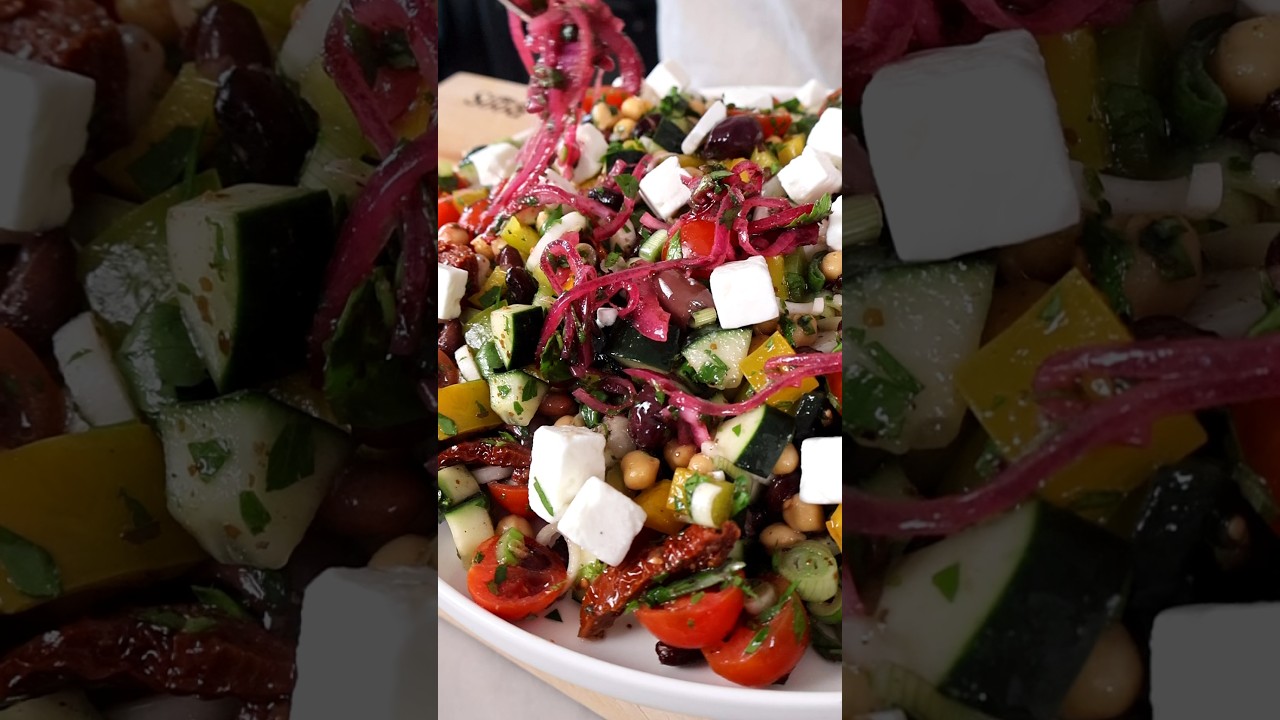 Fresh & Healthy Mediterranean Salad 🥗