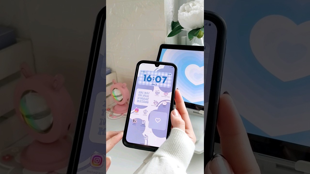 Blue Aesthetic Homescreen Tutorial π
