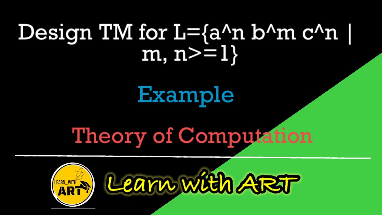 Design of a Turing Machine for the Language L = {a^n b^m c^n | m, n ≥ 1}