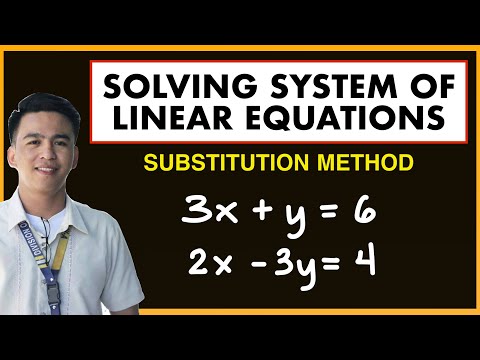Solving System of Linear Equations by Substitution Method | Solution of System of Equations