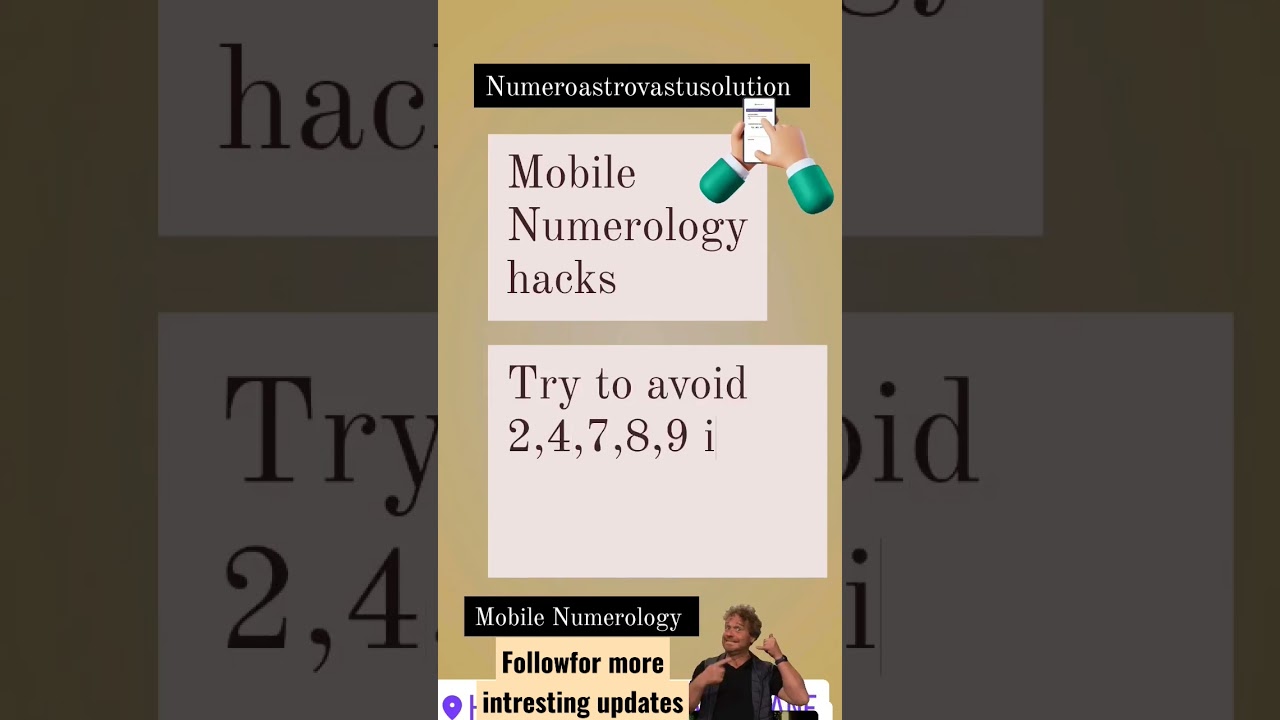 Mobile Number Hacks Using Numerology, Vastu Shastra, and Astrology