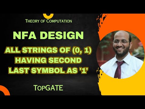 NFA Design | All Strings of (0, 1) having SECOND LAST Symbol as '1' | Automata Theory | TOC