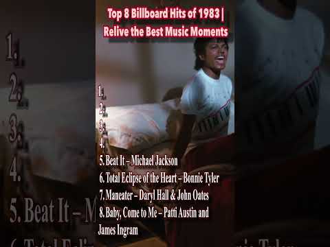 🇺🇸🇺🇸 Top 8 Billboard Hits of 1983 | Relive the Best Music Moments🫵🫵 part 18 / #80smusic #music