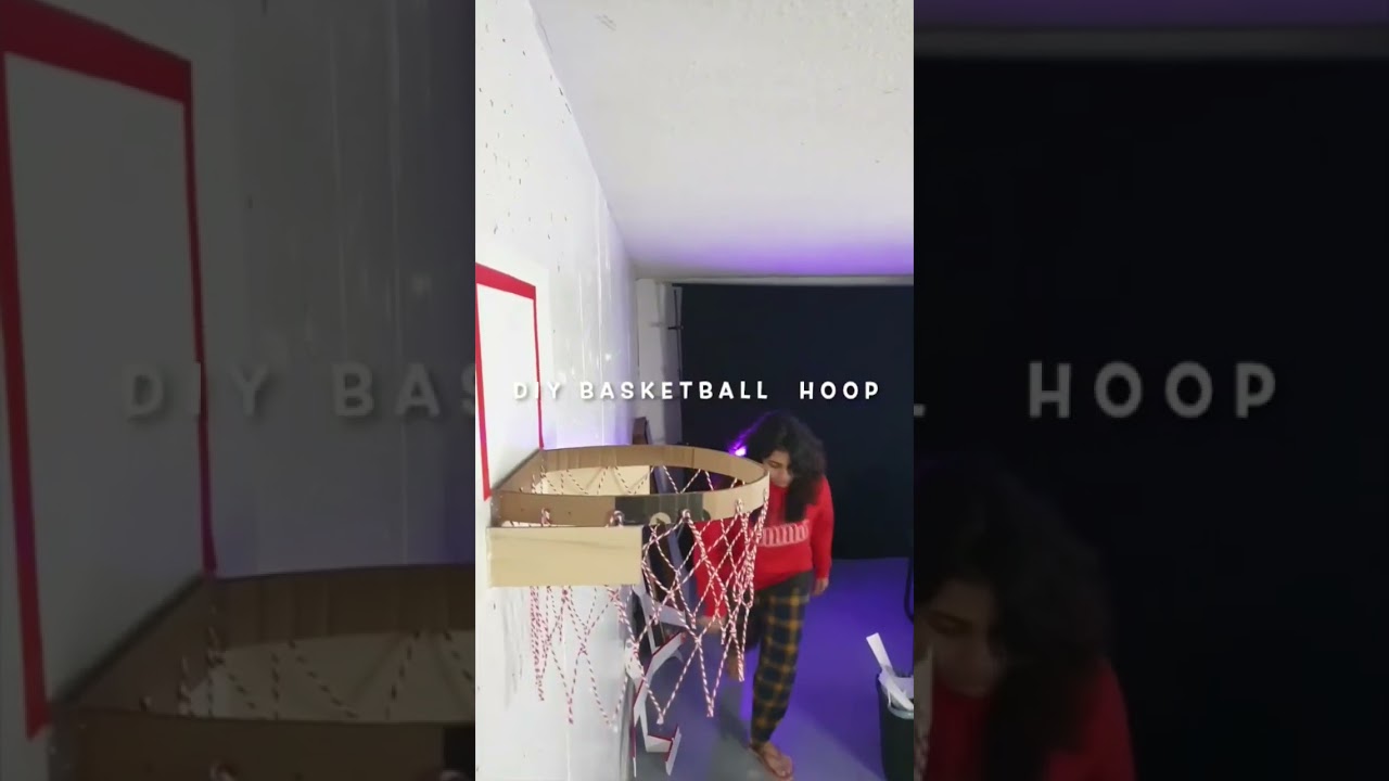 DIY Cardboard Basketball Hoop 🏀