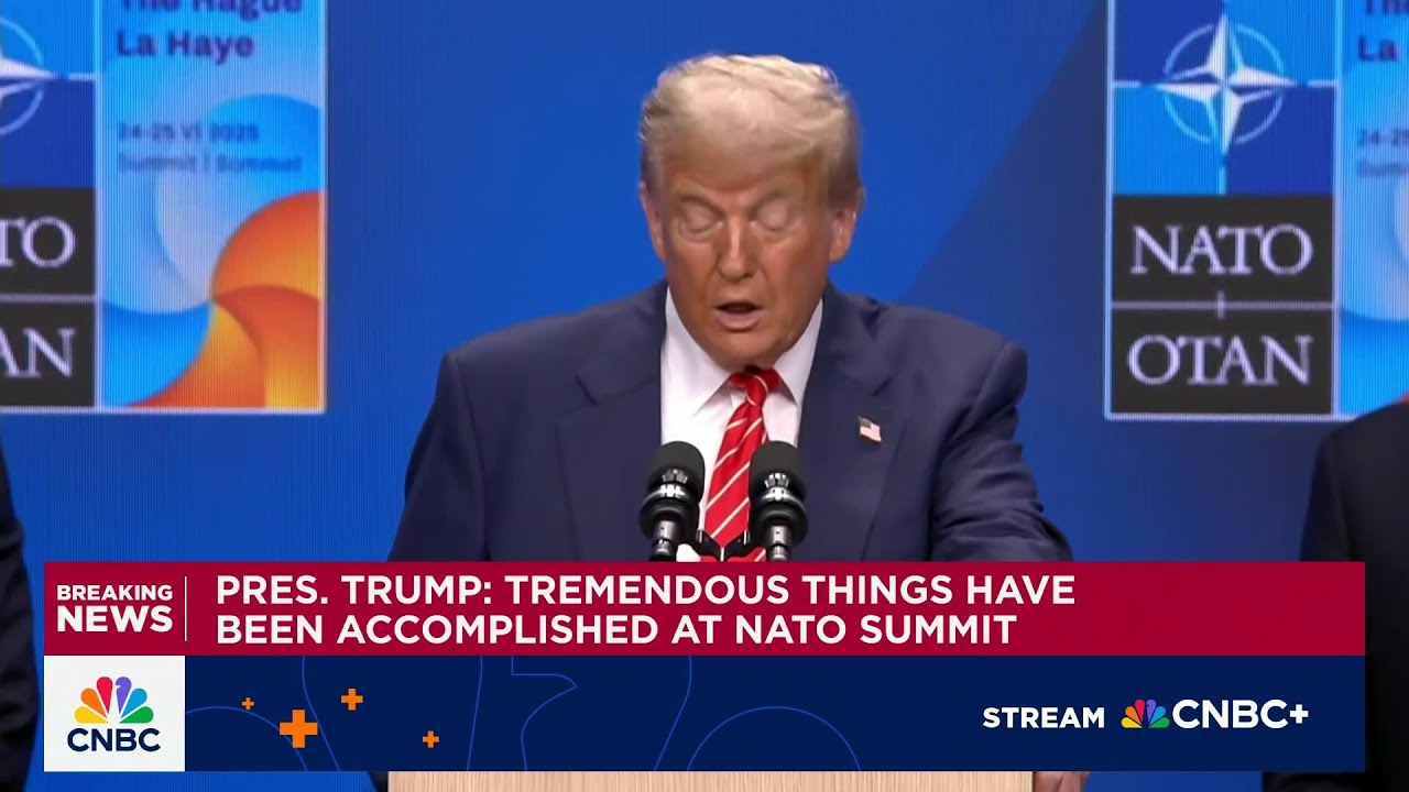 Trump Speaks at 2025 NATO Summit 🇺🇸