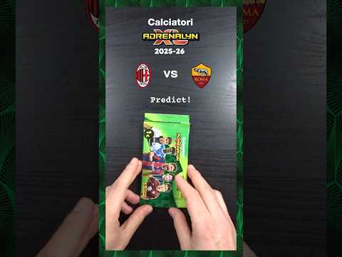 MILAN 🔴⚫ vs. ROMA 🟡🔴 ADRENALYNXL 2025-26 🇮🇹⚽ #predictions #acmilan #asroma  #seriea #calcio #cards