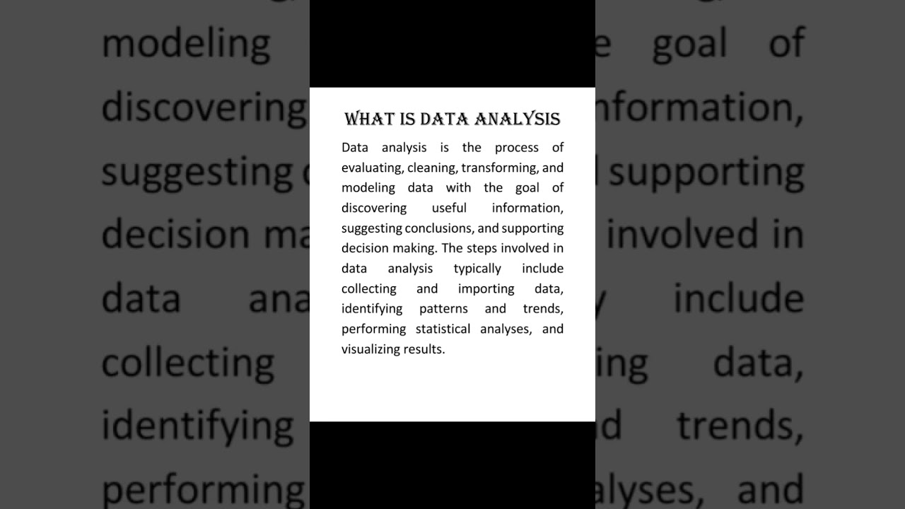 What Is Data Analysis? A Simple Guide to Unlocking Insights π