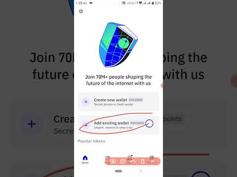 How to add existing wallet on trust wallet