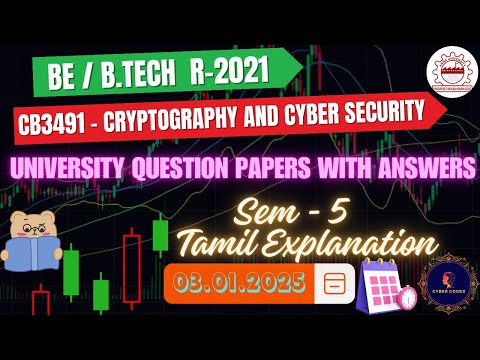 📚 CB3491-Cryptography and Cyber Security Anna University QP with Answers in Tamil| R-2021|Semester 5