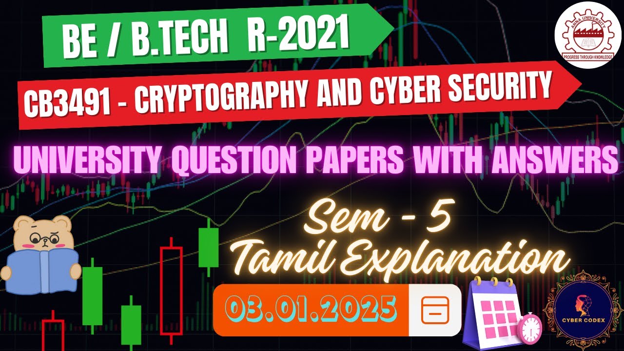 CB3491 - Cryptography and Cyber Security: Anna University Question Paper with Answers in Tamil | R-2021 | Semester 5
