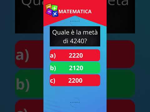 QUIZ MATEMATICA #quiz #trivia #quizitalia #matematica #quizgame #domande