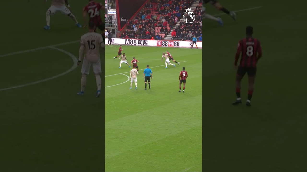 Joshua King's Stunning Goal vs Man Utd: Brilliant Control, Turn & Finish ⚽